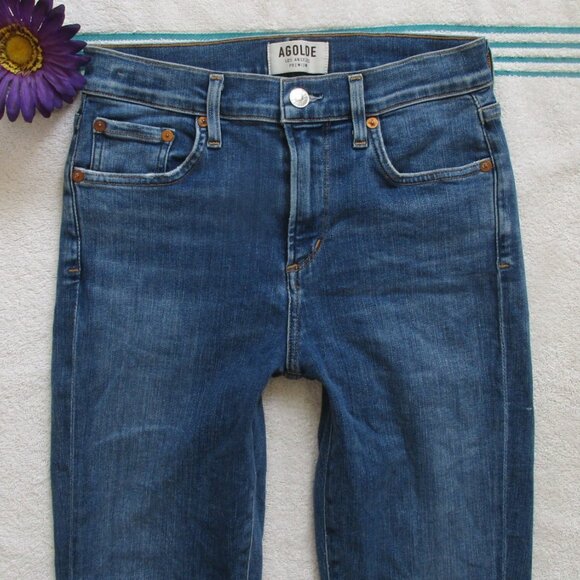 AGOLDE Jeans Size 26 Sophie Crop Skinny Denim - Picture 5 of 12